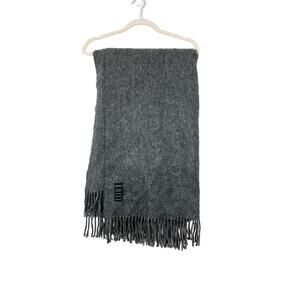 Peruvian Alpaca Acrylic Blend Warique Hand Made Fringed Throw Blanket 68”x58”